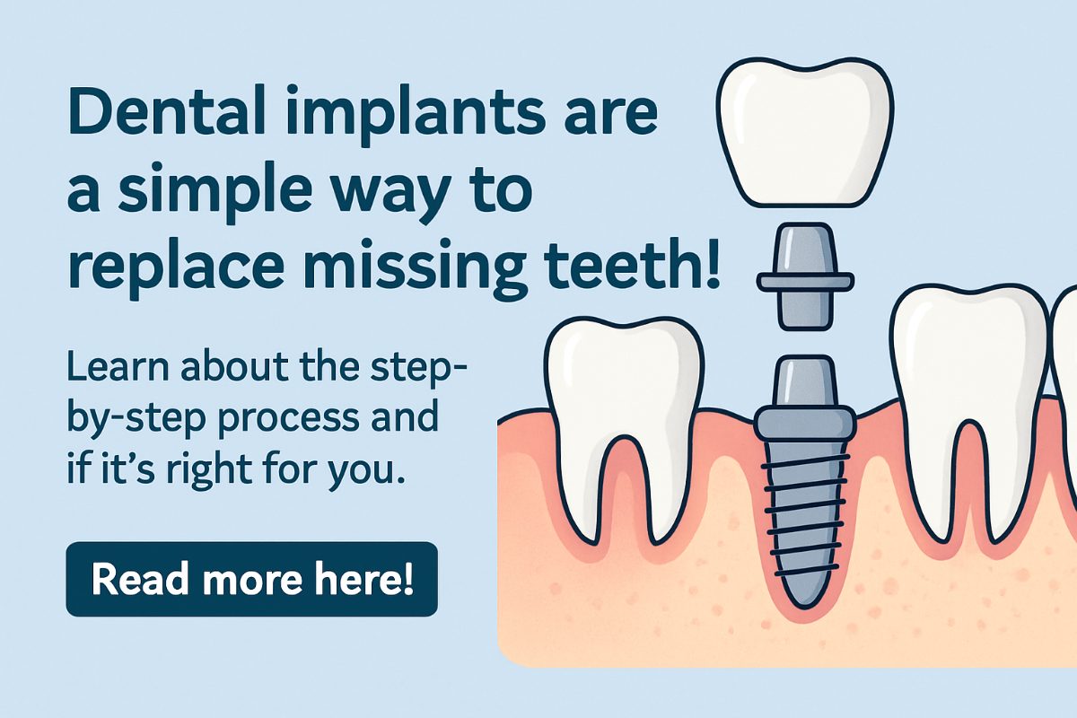 Illustration of a dental implant replacing a missing tooth, used by Destin Implant and Smile Studio in Destin, Florida